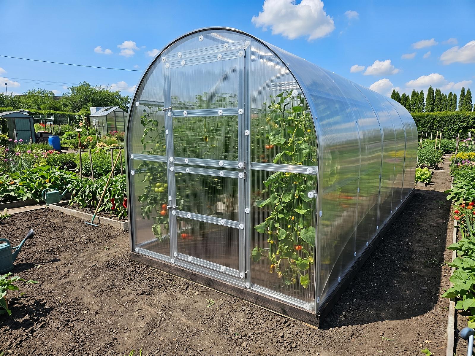 Üvegház LANITPLAST KYKLOP2 2x6 m PC 4 mm Üvegház LANITPLAST KYKLOP2 2x6 m PC 4 mm