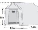 Tartalék vitorla SHELTERLOGIC 1,8x2,4 m fóliasátorra (70652EU)