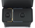 Szemetes kosár SYSTEMA 1 x 10 l + 1 x 23 l fekete