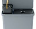Szemétkosár SYSTEMA 1 x 10 l + 1 x 23 l szürke