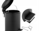 Szemétkosár 20 l - fekete matt