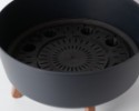 Virágcserép GRACIA LOW antracit 28,5 cm