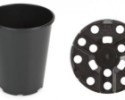 FEREX Rózsacserép fekete 16 cm, 3 l