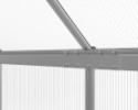 Üvegház LANITPLAST SARANA 6x12 PC 4 mm ezüst színű
