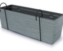 Felakasztható balkonláda FURU CASE 58 cm szürke