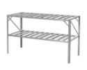 Alumínium állvány LANITPLAST 130x50 cm 2 db polccal ezüst GSB2