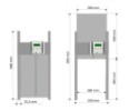 JOSTechnik HK-Bat 30x45 R Automatikus tyúkólajtó nyitó-záró készlet vezérlőegységgel
