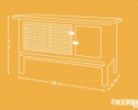 KERBL FRED - Nyúlketrec nyulaknak és kisebb rágcsálóknak