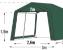 Ponyva pavilon SHELTERLOGIC 3,0x3,0 m - 70335EU