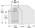 Tartalék vitorla - SHELTERLOGIC 1,8x1,2 m fóliasátorra (70208EU)