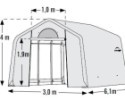 Tartalék vitorla SHELTERLOGIC 3,0x6,1 m fóliasátorra (70658EU)