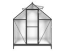 Üvegház LANITPLAST SARANA 6x8 PC 4 mm fekete színű