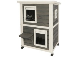 KERBL FAMILY két­szintes macskaház 57 x 55 x 80 cm