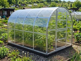 Üvegház LANITPLAST KYKLOP2 2x4 m PC 4 mm 