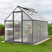 Üvegház LANITPLAST SARANA 6x10 PC 4 mm fekete színű