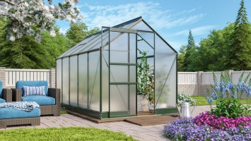 Üvegház VITAVIA APOLLO 6200 PC 4 mm zöld színű