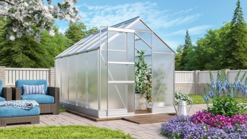 Üvegház VITAVIA APOLLO 6200 PC 6 mm ezüst színű