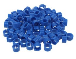 Jelölőgyűrűk 8 mm kék - 100 db