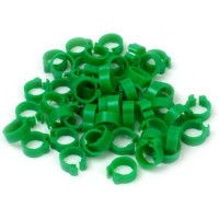 Jelölőgyűrűk  8 mm zöld - 100 db