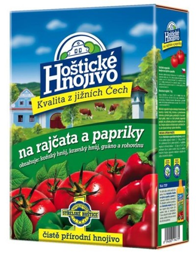 Hoštické hnojivo Paradicsom és paprika műtrágya guánóval - 1 kg