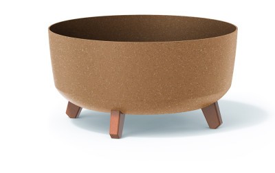 Virágcserép GRACIA LOW WOOD naturo 38 cm