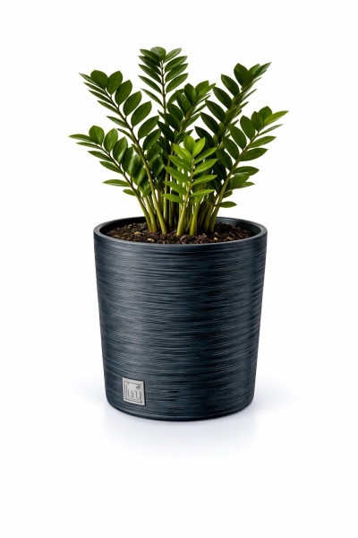 Virágcserép FURU ROUND 25 cm antracit