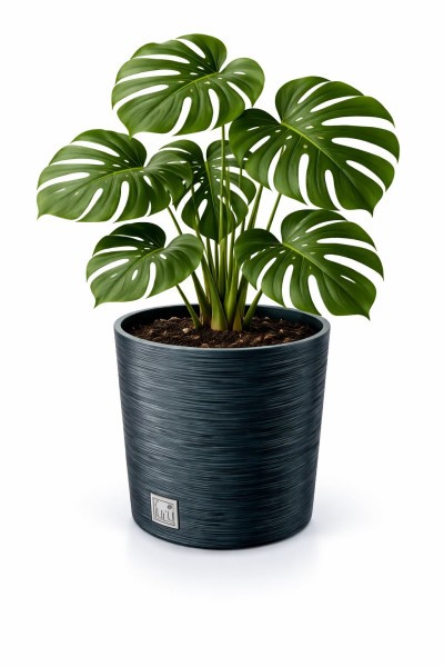 Virágcserép FURU ROUND 30 cm antracit