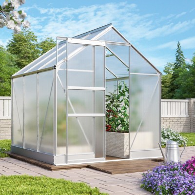 Üvegház VITAVIA APOLLO 3800 PC 4 mm ezüst színű