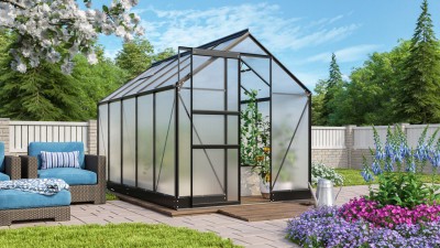 Üvegház VITAVIA APOLLO 6200 PC 4 mm fekete színű