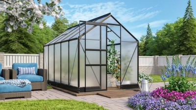 Üvegház VITAVIA APOLLO 6200 PC 6 mm fekete színű